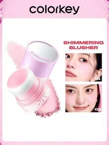 COLORKEY Luminous Blush, Highly Pigmented Lightweight Long-Lasting Blush, Soft Smooth Natural Makeup, Makeup Blush, Suitable For Women And Girls, Spring/Summer Y2K Fashion Party Birthday Gift, Holiday - 02 - Xem 9