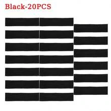 5pcs/40PCSHeadbands Polyester Non Slip Elastic Sweat Hairbands Soft Fabric Stretch Wide Short Hair Bands For Girls Yoga Workout Running Women Head Scarf Elegant Hair Accessories Causal Sweatband - Multicolor - View 10