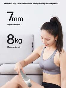 便捷按摩棒 - 全身放松，高速马达和高频振动，USB可充电锂电池，适用于颈部、背部、腿部和腰部，是馈赠亲友的完美礼物，小巧便携的按摩枪，带来放松按摩体验