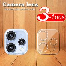 3Pcs Camera Tempered Glass Film For Reno 15 3D Integrated Transparent Lens Protector Full Coverage Protection Glass Lens Film