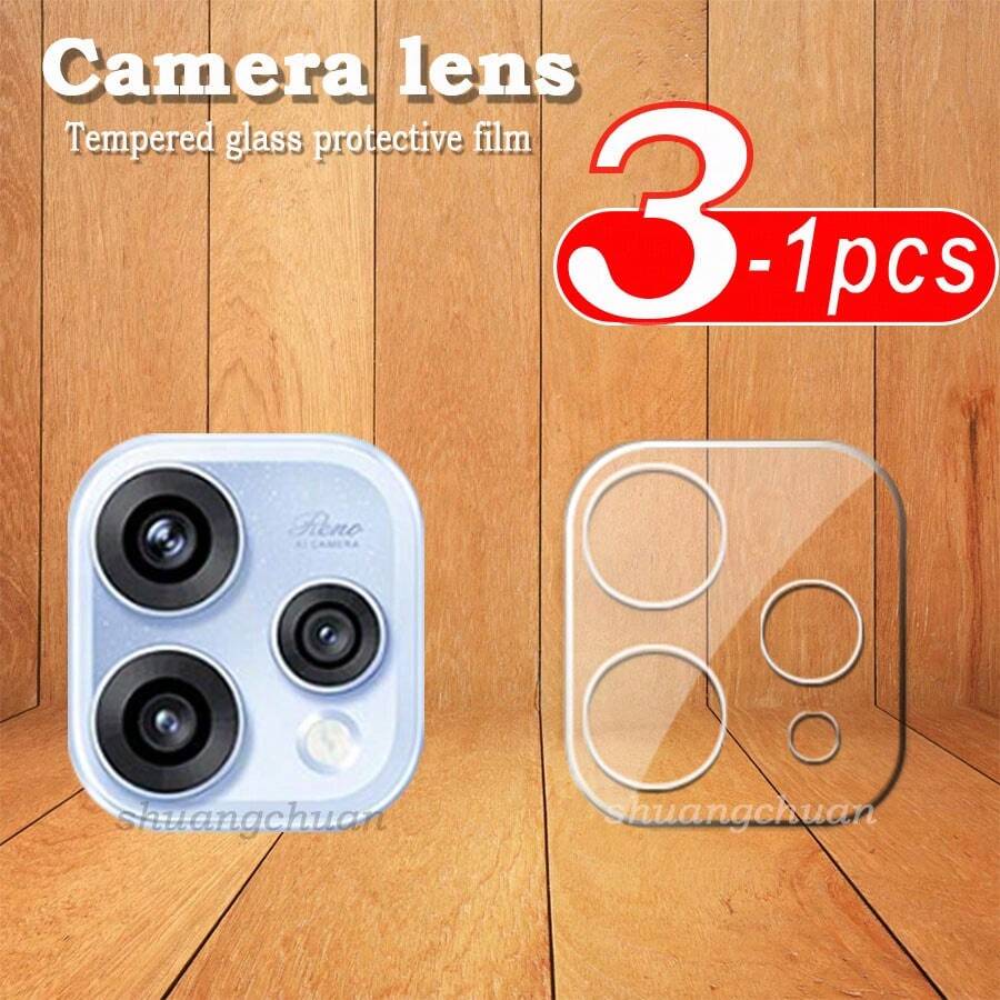 3Pcs Camera Tempered Glass Film For Reno 15 3D Integrated Transparent Lens Protector Full Coverage Protection Glass Lens Film