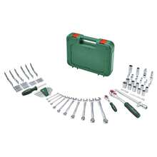 Advanced Hand Tool Set 132Piece Tool Kit For HeavyDuty Fastening Tasks HighQuality Materials Ergonomic Design Wrenches, Hex Keys, Ratchets, Screwdriver Accessories - Setof132pieces - View 1