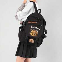 Water Vole Cute Backpack Set, Large Capacity Multi-Piece Backpack & Crossbody Bag & Clutch With Laptop Compartment, Simple Casual Multipurpose Backpack Wallet, Solid Color Nylon Student Backpack With Adjustable Straps, Multiple Pockets, Zipper Closure, Back To School Essential, Valentine's Day Gift - Multicolor - View 7