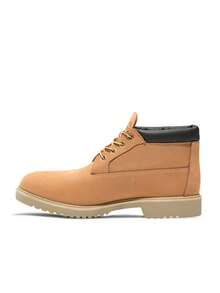 Timberland BEWMAN 中帮男士靴 防水吸汗透气防晒防风保暖多功能纯色Logo 弹性好易洗速干 运动户外徒步日常上学男士小麦色 TB150061 - 棕色 - 查看 3