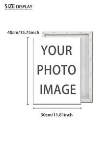 1 pieza Póster de pintura al óleo personalizable de alta definición, póster de lienzo personalizado, foto personalizada, comparte tus recuerdos favoritos y momentos preciados, regalo perfecto para amigos y familiares, adecuado para decoración de pared en aniversarios, Día de San Valentín, Día de la Madre, cumpleaños, etc. - Multicolor - Ver 4