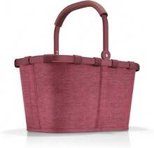 Reisenthel Carrybag Twist Maroon – Stabiler Einkaufskorb Mit Viel Stauraum Und Praktischer Innentasche – Elegantes Und Wasserabweisendes Design - 玫瑰紅 - 查看 4