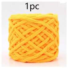 1pc/100g Chunky Single Ply Yarn, Thick Chenille Yarn, Soft DIY Crochet & Knitting Yarn, Suitable For DIY Scarves, Bags, Slippers, Crafts, Blankets, Cushions, Approx. 100g/Pc Fluffy Velvet Yarn, Thick & Soft Chenille Yarn - Multicolor - View 38