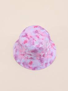 1顶儿童扎染双面渔夫帽，时尚百搭，防晒实用，适合春季、夏季及所有季节。 - 紮染 - 查看 6