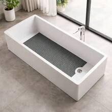 PVC Bathroom Anti Slip Pad 40x100cm Extended Design With Suction Cup Fixing And Drainage Hole Machine Washable And Durable - Black - View 4