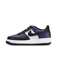 Nike Air Force 1 GS Classic, Lightweight, Comfortable, Versatile, And Durable Low-Top Sneakers. - Blue, White and Black - View 11