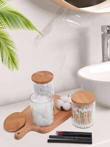 这款浴室梳妆台收纳盒专为存放擦拭工具、棉签、化妆棉和其他化妆品而设计。其现代简约的设计和10盎司的小巧容量使其成为浴室台面或梳妆台的理想之选。 - 彩色 - 查看 6