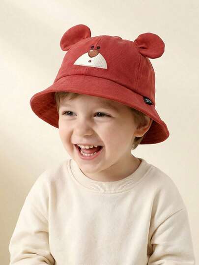 3-8岁儿童可爱卡通渔夫帽，男女通用，轻便又超级可爱，适合春秋季佩戴，提供出色的紫外线防护