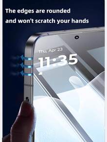 2片装超高清钢化玻璃屏幕保护膜，触控灵敏，防刮擦/防指纹/防油污，防摔，易于安装