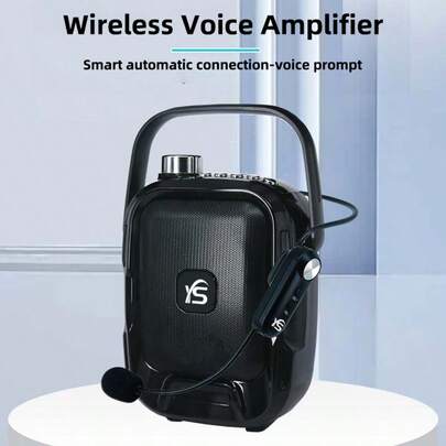 AVOICEMIC Portable Wireless Speaker, Wireless Earphone Microphone, Wireless Speaker, Wireless Voice Amplifier, Rechargeable Personal PA Amplifier Microphone Suitable For Teachers, Trainers, Meetings, Tour Guides, Yoga And Classrooms