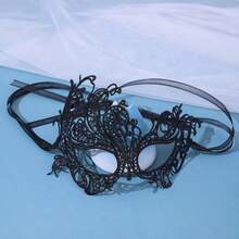 奢华蕾丝眼罩 - 柔软面料，舞会礼服设计，完美适用于舞会、派对、角色扮演、嘉年华、服装配饰 - 黑色，佩戴舒适，圣诞节 - 彩色 - 查看 12