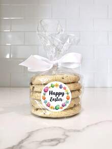 15/35/70pcs Easter Animal Stickers, Egg Stickers,Customize Text,Easter Bunny, Happy Easter Stickers, Custom Cute Stickers - Multicolor - View 3