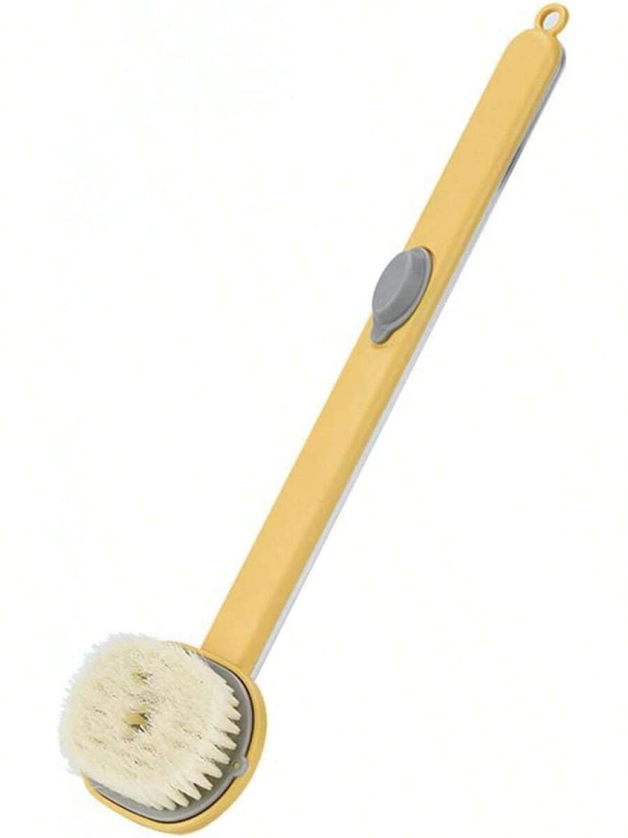 Cepillo de Baño Líquido de Largo, Cepillo de Ducha de Burbujas de Un Toque, Exfoliante Suave para el Cuerpo, Masajeador de Piel, Cepillo de Limpieza Profunda (A) - D - Ver 1