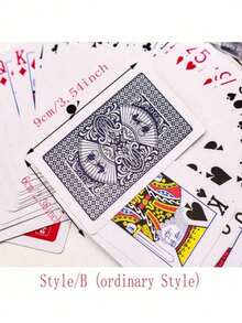 54pcs Waterproof Playing Cards Set - Black Rubber Cards - Suitable For Magic, Budgeting, Combination, Valentine's Day/New Year Gifts, Adult Parties And Holiday Gifts - Multicolor - View 3