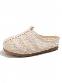 Girls Slippers 2026 New Fashion Hollow Breathable Comfortable Children Princess Shoes Toddler/Little/Big Kids Soft Bottom Non-Slip Flat Sandals - Beige - View 7