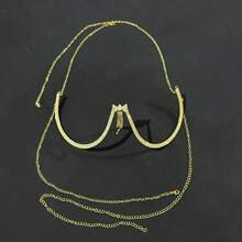 1件新款蝴蝶流苏水晶装饰身体链，时尚夜店装扮