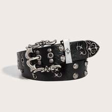 Thắt lưng đinh tán, Unisex, Phong cách Punk Rock Y2K, Chất liệu giả da, Thiết kế đinh tán hình chữ thập, Thích hợp cho quần, Mùa thu, Halloween, Phụ kiện Thu/Đông, Thích hợp cho Thanh thiếu niên, Người trẻ tuổi, Nam giới, Thường ngày, Ngoài trời, Thể thao, Kỳ nghỉ, Lễ tốt nghiệp, Sinh nhật, Mặc hàng ngày - màu đen - Xem 6