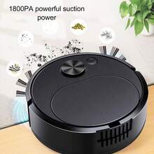New Home Rechargeable Vacuum Cleaner Mini Cleaning Machine Automatic Dust Removal 3-In-1 Smart Sweeping Robot - Black - View 7