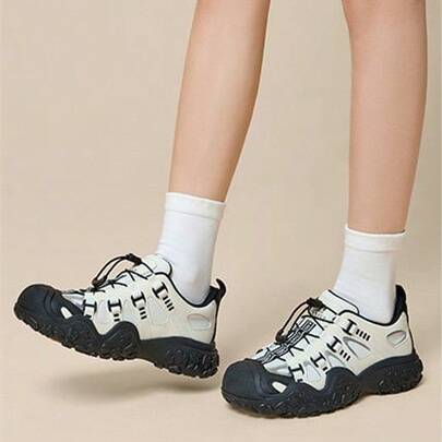 CAMEL CROWN Women's Outdoor Casual Sneakers, Outdoor Hiking Shoes Increasing Height Cute Shoes Sports Casual Shoes Retro Hiking Shoes