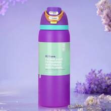 0waIaa Violet Aquarius Bottle, With A Capacity Of 32 Oz (945 Ml), Can Retain Heat For Up To 24 H. It Can Keep Both Hot And Cold Beverages Warm, Suitable For Brewing Coffee And Making Iced Drinks. The Design Is Exquisite And It Is Suitable For Use In Various Occasions Valentine's Day. - 紫色 - 查看 2
