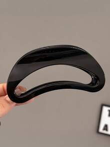 4个/套 复古优雅镂空新月形发夹，大号发爪，适合浓密头发，简约百搭，适合日常、休闲、派对、海滩、度假、发型设计、洗发、化妆等场合，时尚配饰，秋冬春夏皆宜。 - 彩色 - 查看 10