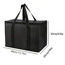 1个保温冷藏袋，饮料收纳袋，大号冷藏袋，午餐盒，拉链铝箔食品篮，野餐篮 - 彩色 - 查看 2