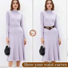 1件装女士复古弹力腰带，金色环扣，宽腰带，适合搭配连衣裙，情人节、角色扮演和女孩夏季穿着