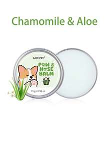 GJYC PET 6号舒缓配方狗狗爪子和鼻子润肤膏 - 修复干燥皲裂的爪子和鼻子 | 蕴含乳木果油和椰子油 | 四季皆宜