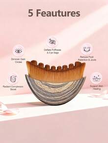 1/2支淋巴刮痧面部刷 - 塑形面部、消肿、排毒、改善肤色和吸收（2支面部轮廓刷套装） - 彩色 - 查看 6