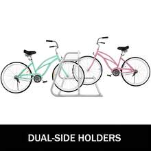 10 Holders Floor Bike Rack, 1.5m Length All-Steel Grid Bike Rack, 10-Bike Capacity Dual-Side Storage Stand For Garages Streets Yards Bike Events - Bicycle Parking Stand (10 Bikes) - View 4