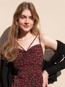 Women's Fashionable Vacation Casual Lightweight Linen Knit Sweater - Black - View 6