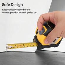 Cinta Métrica Láser 2 en 1, Medidor Láser 100M y Flexometro 5M, Puede Medir Pitagórico, Distancia, Área y Volumen, Pantalla LCD en Color, Alta Precisión ±2 mm, IP54 - amarillo y negro - Ver 4