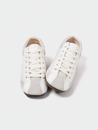 MASKERT 女士撞色运动鞋，适合日常健身、步行、运动、休闲穿着，增高鞋款，舒适。