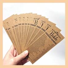 Inspirational Bible Verse Bookmarks, Vintage Kraft Paper Emergency Scripture Guide, Daily Encouragement Christian Gifts For Women & Men - 棕色 - 查看 4