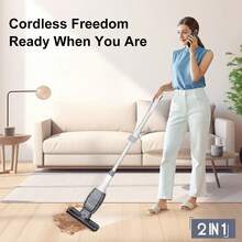 LIPETY Wireless Electric Window Cleaning Robot - Multifunctional Glass Cleaner With Water Absorption Squeegee & Mop For Household - White - View 3