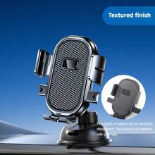 1pc Car Dashboard Phone Holder, 360 Degree Rotation Multi-Function Horizontal & Vertical Screen Phone Mount Bracket For Car Navigation - Instrument Panel - View 12