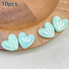 10pcs Colorful Acrylic Rabbit Ear & Heart Shaped Beads, DIY Jewelry Making, Craft Supplies, Friendship Gifts, Home Decor, Small Accessories - DIY - View 20