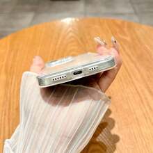 ピンクのクマデザインのTPUスマホケース、透明なエンジェルアイパターンとかわいいテキスト払いき。  17、16、15、14、13、12、11 Plus、Pro、Max、Airに最适。 2 in 1の耐衝撃性、隆起するカメラ保護する、すじの感じ、ファッションシンプル、完璧なクリスマスギフト。 友人、恋人、または自分自身を分けるに。 - クリア - チェックする 7