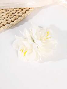 1pc Boho Style Oversized Faux Flower Hair Claw Clip, Suitable For Vacation, Everyday Use, Women Hair Accessories Beach Hair Clips Vacation Hair Clutch Summer - Multicolor - View 13