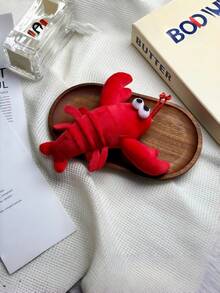1pc Plush Crayfish/Crab Pet Doll, Biting Dog Doll, Ocean Animal Crayfish Pet Doll, Crab Cat Interactive Pet Doll, Interesting Red Crayfish Crab Animal Pendant Cartoon Children Gift, Cute Realistic Marine Crayfish Crab Ocean Interesting Keychain, Red Crayfish Plush Keychain, Plush Crayfish Soft Stuffed Animal Mini Plush Pet Doll - Multicolor - View 10