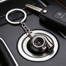 1 pieza Llavero con forma de turbocompresor de coche, accesorio de llavero creativo - A - Ver 2
