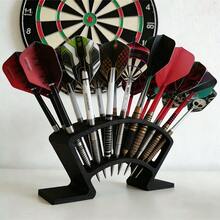 27-Fach Dartboard Schrank - Schwere Ausführung Großer Dartschrank mit 27 Dartfächern, platzsparend, geeignet für Spielzimmer oder Wettbewerbe - Zubehör für Dartspielern und Sammlern (Geeignet für Darts) - Schwarz - Übersicht 3
