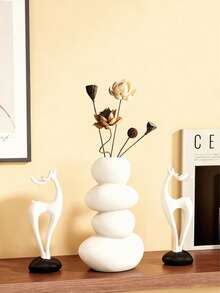 1 chiếc bình đá may mắn lớn bằng nhựa - Vật trang trí được vẽ tay, chỉ dùng cho hoa giả - Trang trí nhà cửa, văn phòng dịp lễ, quà tặng Giáng sinh và Năm mới, trang trí thẩm mỹ, điểm nhấn nhà mùa thu, trang trí bàn tiệc cưới, kệ phong cách tối giản - Nhiều màu - Xem 4