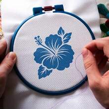 25pcs Reusable Lotus Flower Stencils, 5.12x5.12 Inches, For Wall Painting, Burning, Fabric, Canvas And Crafts - Hibiscus Flower Spring Drawing Template - View 3