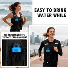 Running Backpack Running Vest Women Men, Light Hydration Vest Pac,Adjustable Hydration Vest Camel Hydration Backpack Water Backpack For Hiking Trail Cycling Marathon(Only Backpack) - Black - View 4