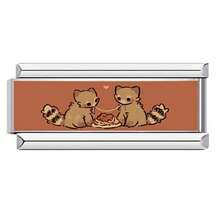 1 PC Sweet Cartoon DIY Modular Bracelet Accessories, Printed With Animal & Text Slogan Elements, Fresh Cute Jewelry DIY Materials - Silver - View 18